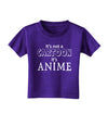 Not A Cartoon Text Toddler T-Shirt Dark-Toddler T-Shirt-TooLoud-Purple-2T-Davson Sales