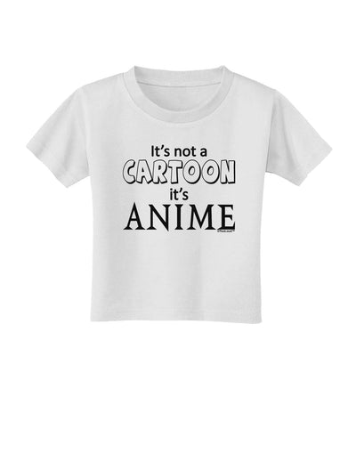 Not A Cartoon Text Toddler T-Shirt-Toddler T-Shirt-TooLoud-White-2T-Davson Sales