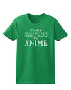 Not A Cartoon Text Womens Dark T-Shirt-TooLoud-Kelly-Green-X-Small-Davson Sales