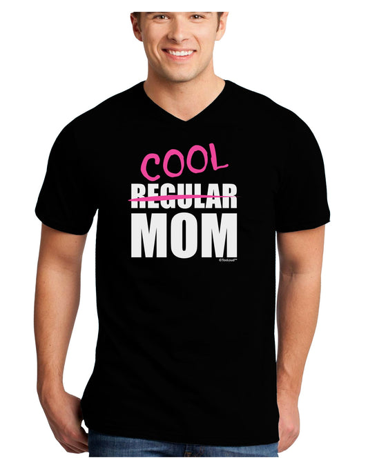 Not A Regular Mom Design Adult Dark V-Neck T-Shirt by TooLoud-Mens V-Neck T-Shirt-TooLoud-Black-Small-Davson Sales