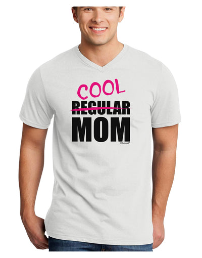 Not A Regular Mom Design Adult V-Neck T-shirt by TooLoud-Mens V-Neck T-Shirt-TooLoud-White-Small-Davson Sales