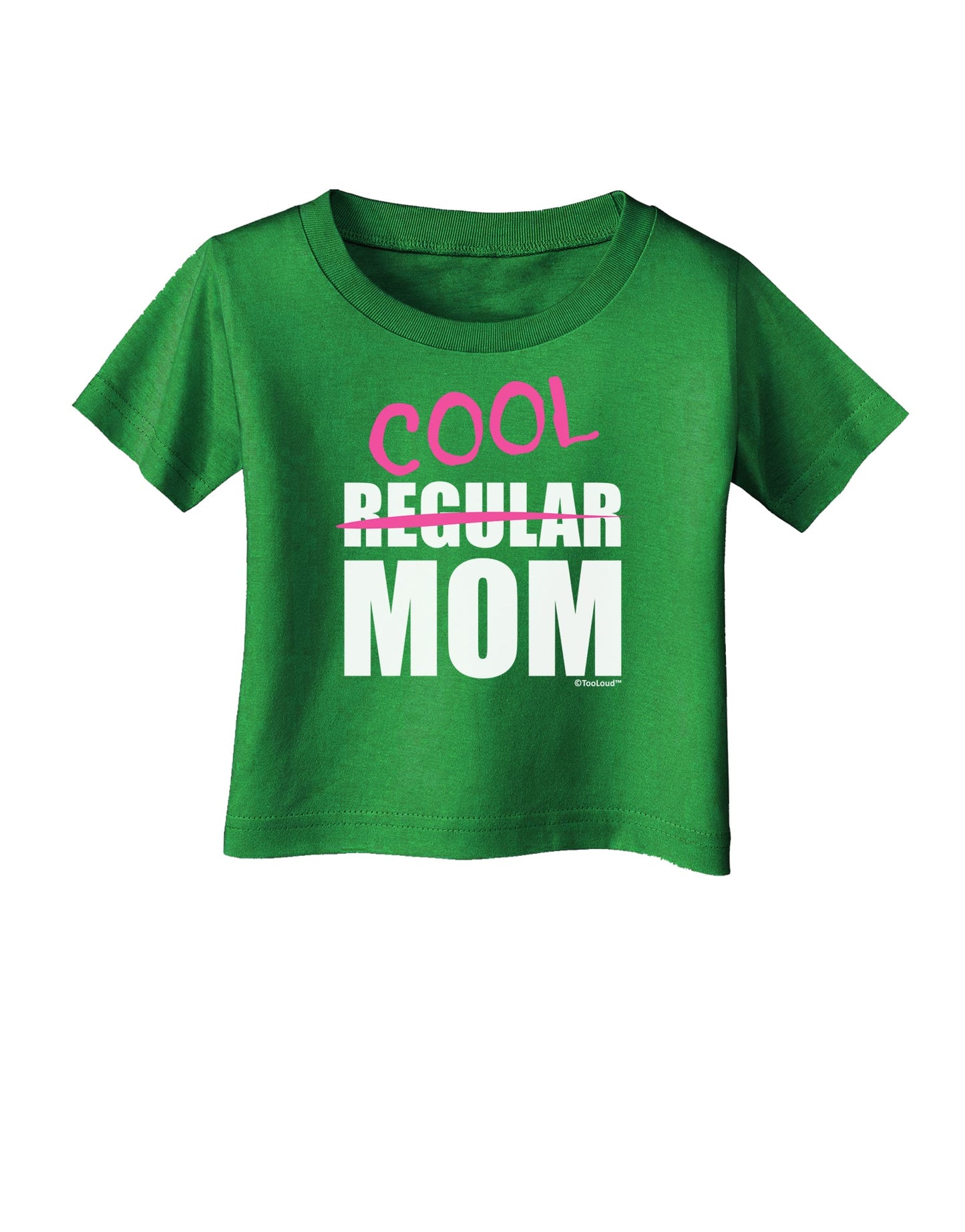 Not A Regular Mom Design Infant T-Shirt Dark by TooLoud-Infant T-Shirt-TooLoud-Clover-Green-06-Months-Davson Sales
