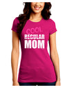 Not A Regular Mom Design Juniors Crew Dark T-Shirt by TooLoud-T-Shirts Juniors Tops-TooLoud-Hot-Pink-Juniors Fitted Small-Davson Sales