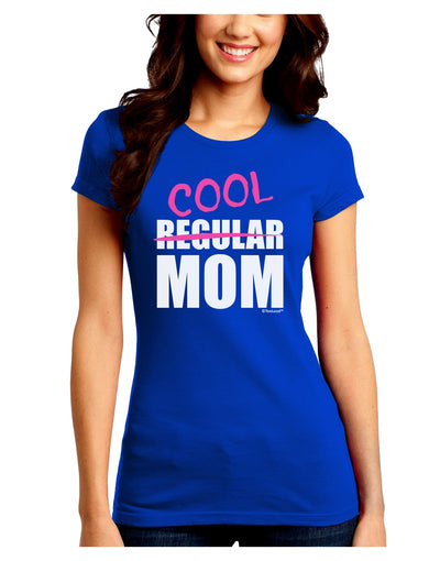 Not A Regular Mom Design Juniors Crew Dark T-Shirt by TooLoud-T-Shirts Juniors Tops-TooLoud-Royal-Blue-Juniors Fitted Small-Davson Sales