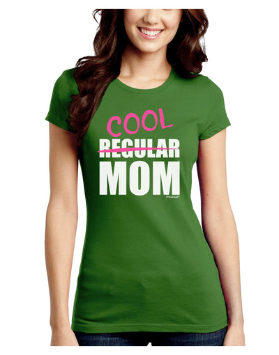 Not A Regular Mom Design Juniors Crew Dark T-Shirt by TooLoud-T-Shirts Juniors Tops-TooLoud-Kiwi-Green-Juniors Fitted X-Small-Davson Sales