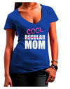 Not A Regular Mom Design Juniors V-Neck Dark T-Shirt by TooLoud-Womens V-Neck T-Shirts-TooLoud-Royal-Blue-Juniors Fitted Small-Davson Sales