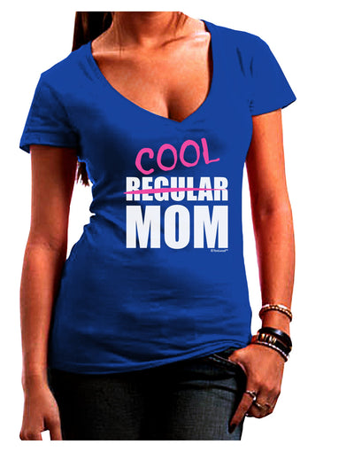 Not A Regular Mom Design Juniors V-Neck Dark T-Shirt by TooLoud-Womens V-Neck T-Shirts-TooLoud-Royal-Blue-Juniors Fitted Small-Davson Sales