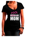 Not A Regular Mom Design Juniors V-Neck Dark T-Shirt by TooLoud-Womens V-Neck T-Shirts-TooLoud-Black-Juniors Fitted Small-Davson Sales