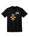 Not My Gumdrop Buttons Gingerbread Man Christmas Adult Dark T-Shirt-Mens T-Shirt-TooLoud-Black-Small-Davson Sales