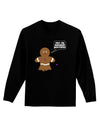 Not My Gumdrop Buttons Gingerbread Man Christmas Adult Long Sleeve Dark T-Shirt-TooLoud-Black-Small-Davson Sales