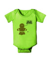 Not My Gumdrop Buttons Gingerbread Man Christmas Baby Romper Bodysuit-Baby Romper-TooLoud-Lime-Green-06-Months-Davson Sales