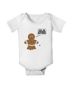 Not My Gumdrop Buttons Gingerbread Man Christmas Baby Romper Bodysuit-Baby Romper-TooLoud-White-06-Months-Davson Sales