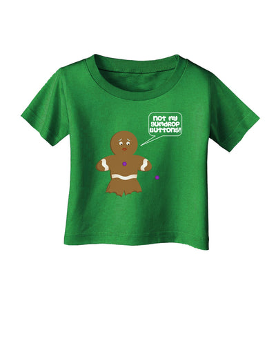 Not My Gumdrop Buttons Gingerbread Man Christmas Infant T-Shirt Dark-Infant T-Shirt-TooLoud-Royal-Blue-06-Months-Davson Sales