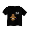 Not My Gumdrop Buttons Gingerbread Man Christmas Infant T-Shirt Dark-Infant T-Shirt-TooLoud-Black-06-Months-Davson Sales