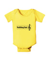 Nothing But Treble Music Pun Baby Romper Bodysuit by TooLoud-Baby Romper-TooLoud-Yellow-06-Months-Davson Sales