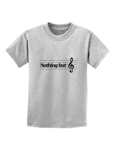 Nothing But Treble Music Pun Childrens T-Shirt by TooLoud-Childrens T-Shirt-TooLoud-AshGray-X-Small-Davson Sales