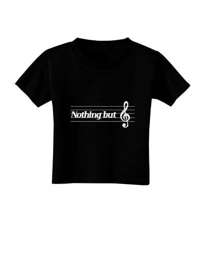 Nothing But Treble Music Pun Toddler T-Shirt Dark by TooLoud-Toddler T-Shirt-TooLoud-Black-2T-Davson Sales