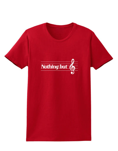 Nothing But Treble Music Pun Womens Dark T-Shirt by TooLoud-Womens T-Shirt-TooLoud-Red-X-Small-Davson Sales