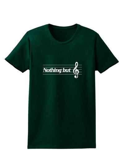 Nothing But Treble Music Pun Womens Dark T-Shirt by TooLoud-Womens T-Shirt-TooLoud-Forest-Green-Small-Davson Sales