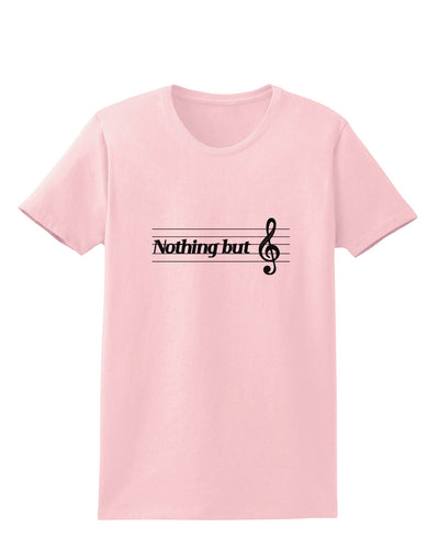 Nothing But Treble Music Pun Womens T-Shirt by TooLoud-Womens T-Shirt-TooLoud-PalePink-X-Small-Davson Sales