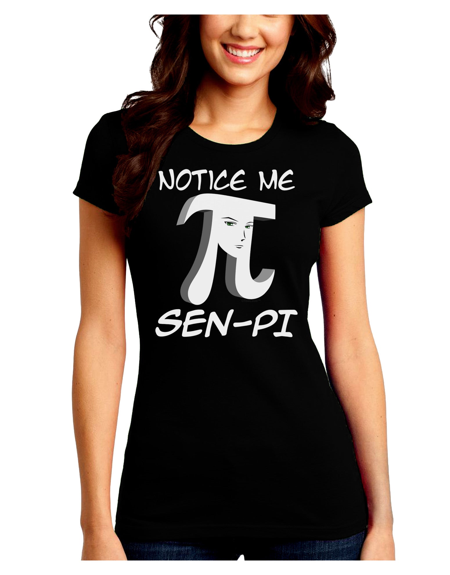 Notice Me Sen-Pi Juniors Petite Crew Dark T-Shirt-T-Shirts Juniors Tops-TooLoud-Black-Juniors Fitted Small-Davson Sales