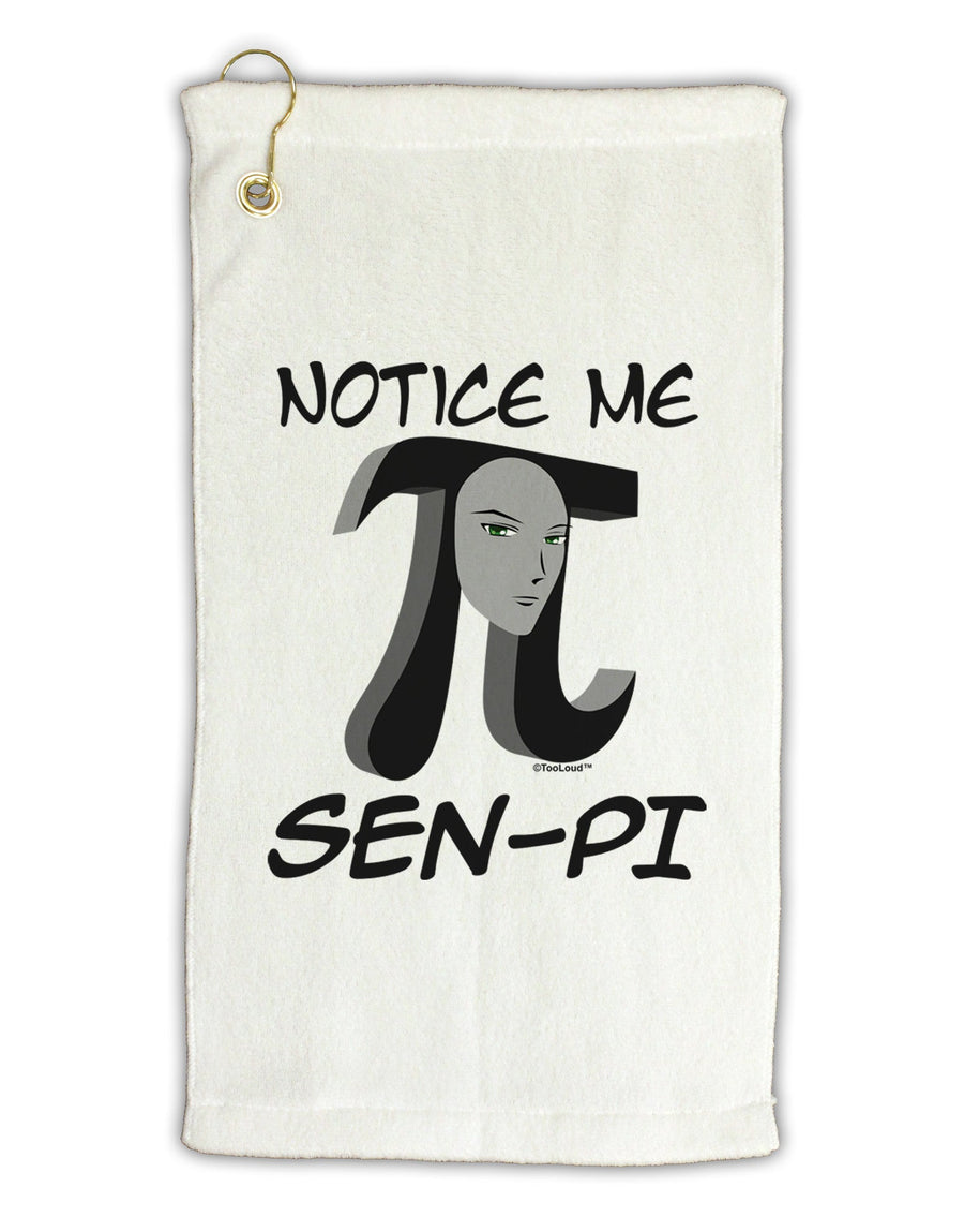 Notice Me Sen-Pi Micro Terry Gromet Golf Towel 16 x 25 inch-Golf Towel-TooLoud-White-Davson Sales