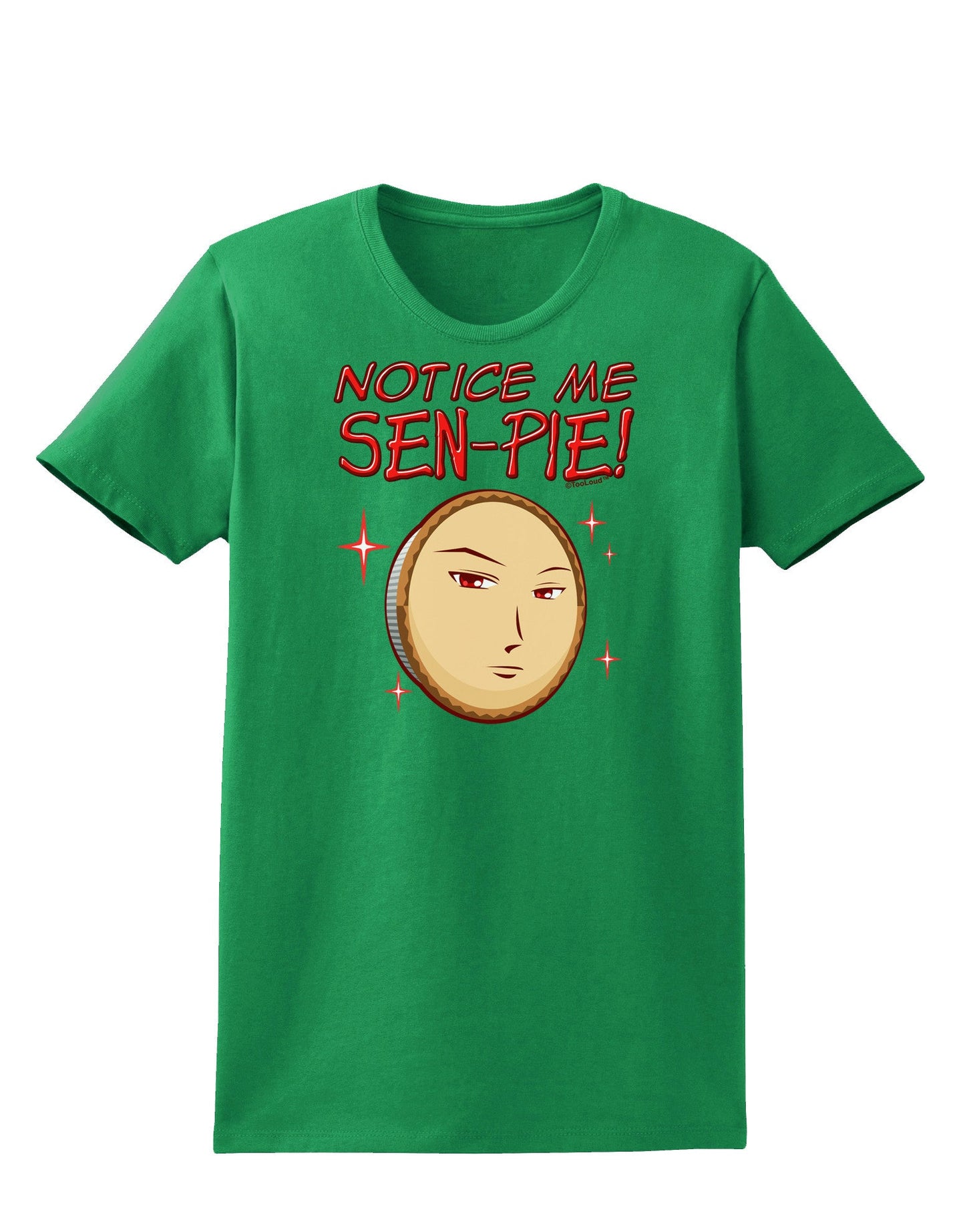 Notice Me Sen-pie Womens Dark T-Shirt-TooLoud-Kelly-Green-X-Small-Davson Sales