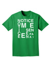 Notice Me Senpai Artistic Text Adult Dark T-Shirt-Mens T-Shirt-TooLoud-Kelly-Green-Small-Davson Sales
