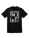 Notice Me Senpai Artistic Text Adult Dark T-Shirt-Mens T-Shirt-TooLoud-Black-Small-Davson Sales
