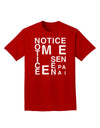 Notice Me Senpai Artistic Text Adult Dark T-Shirt-Mens T-Shirt-TooLoud-Red-Small-Davson Sales