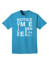 Notice Me Senpai Artistic Text Adult Dark T-Shirt-Mens T-Shirt-TooLoud-Turquoise-Small-Davson Sales