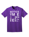 Notice Me Senpai Artistic Text Adult Dark T-Shirt-Mens T-Shirt-TooLoud-Purple-Small-Davson Sales
