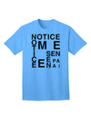 Notice Me Senpai Artistic Text - Premium Adult T-Shirt for Art Enthusiasts-Mens T-shirts-TooLoud-Aquatic-Blue-Small-Davson Sales