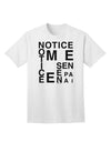 Notice Me Senpai Artistic Text - Premium Adult T-Shirt for Art Enthusiasts-Mens T-shirts-TooLoud-White-Small-Davson Sales