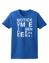 Notice Me Senpai Artistic Text Womens Dark T-Shirt-TooLoud-Royal-Blue-X-Small-Davson Sales