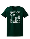 Notice Me Senpai Artistic Text Womens Dark T-Shirt-TooLoud-Forest-Green-Small-Davson Sales