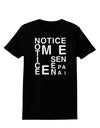 Notice Me Senpai Artistic Text Womens Dark T-Shirt-TooLoud-Black-X-Small-Davson Sales