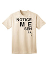Notice Me Senpai Triangle Text - Premium Adult T-Shirt for Contemporary Fashion Enthusiasts-Mens T-shirts-TooLoud-Natural-Small-Davson Sales