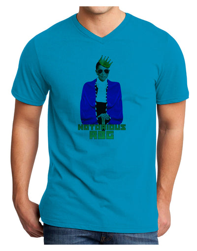 Notorious RBG Adult V-Neck T-shirt by TooLoud-Mens V-Neck T-Shirt-TooLoud-Turquoise-Small-Davson Sales