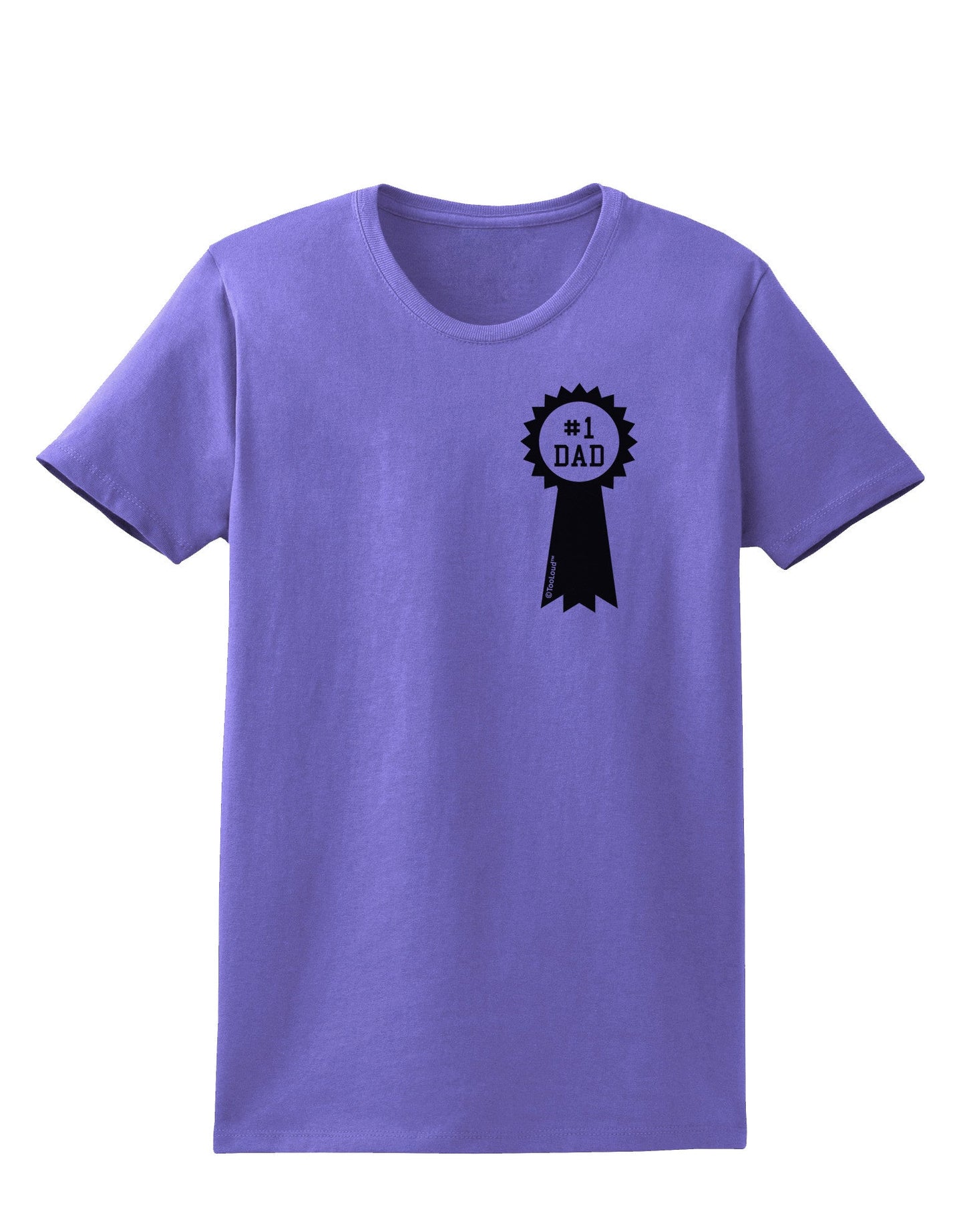 Number One Dad Award Ribbon Womens T-Shirt-Womens T-Shirt-TooLoud-Violet-X-Small-Davson Sales