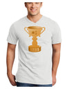 Number One Dad Trophy Adult V-Neck T-shirt-Mens V-Neck T-Shirt-TooLoud-White-Small-Davson Sales