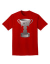 Number One Dad Trophy - Grayscale Adult Dark T-Shirt-Mens T-Shirt-TooLoud-Red-Small-Davson Sales