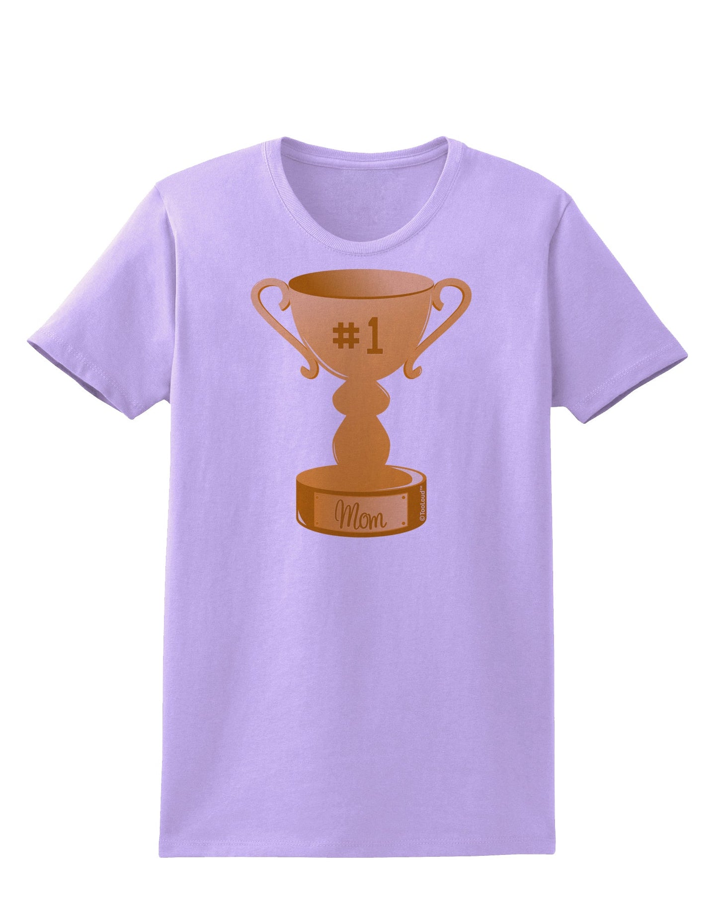 Number One Mom Trophy Womens T-Shirt by TooLoud-Womens T-Shirt-TooLoud-Lavender-X-Small-Davson Sales