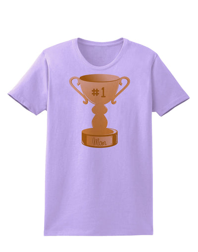 Number One Mom Trophy Womens T-Shirt by TooLoud-Womens T-Shirt-TooLoud-Lavender-X-Small-Davson Sales