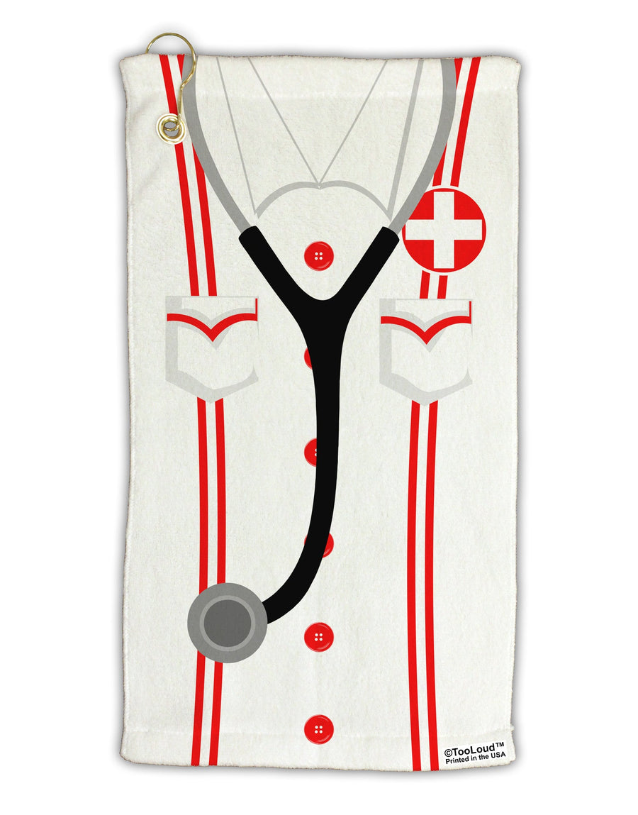Nurse AOP Micro Terry Gromet Golf Towel 15 x 22 Inch All Over Print-Golf Towel-TooLoud-White-Davson Sales