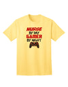 Nurse By Day Gamer By Night Adult T-Shirt-unisex t-shirt-TooLoud-Yellow-Small-Davson Sales