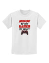 Nurse By Day Gamer By Night Childrens T-Shirt-Childrens T-Shirt-TooLoud-White-X-Small-Davson Sales