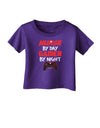 Nurse By Day Gamer By Night Infant T-Shirt Dark-Infant T-Shirt-TooLoud-Purple-06-Months-Davson Sales