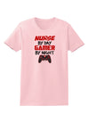 Nurse By Day Gamer By Night Womens T-Shirt-Womens T-Shirt-TooLoud-PalePink-X-Small-Davson Sales