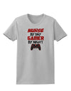 Nurse By Day Gamer By Night Womens T-Shirt-Womens T-Shirt-TooLoud-AshGray-X-Small-Davson Sales